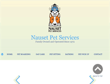 Tablet Screenshot of nausetpetservices.com